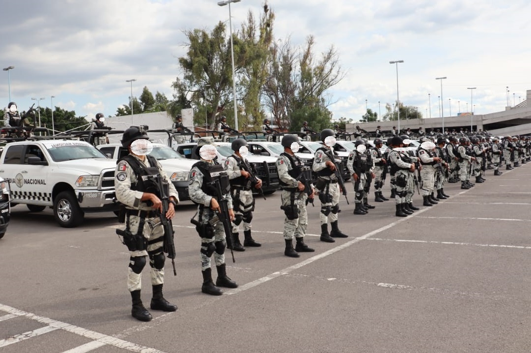 Llegan 1,450 militares y Guardia Nacional