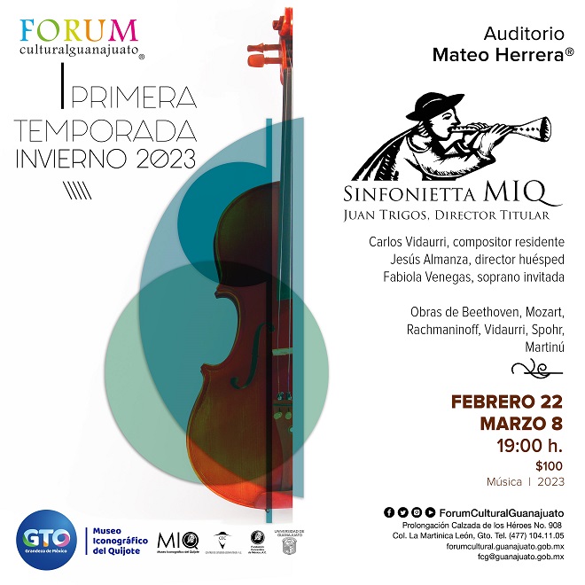 Llega Sinfonietta MIQ al Auditorio 3