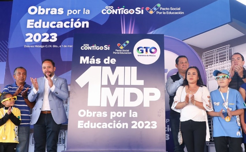 Más de mil MDP para educación en Guanajuato