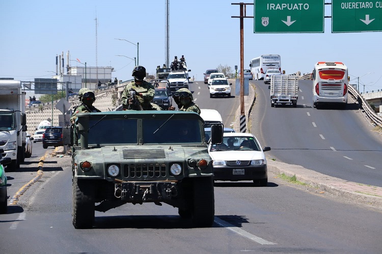 Aumenta Ejército elementos en Guanajuato