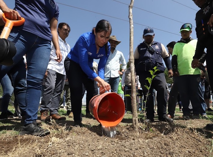 Encabeza Ale jornada de forestación