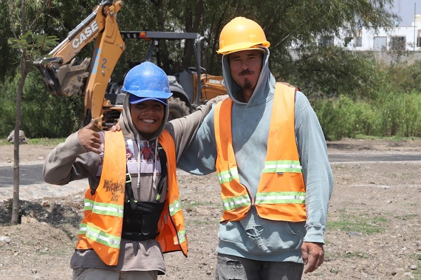 Visita Ale obras del Parque Bosque de La Olla