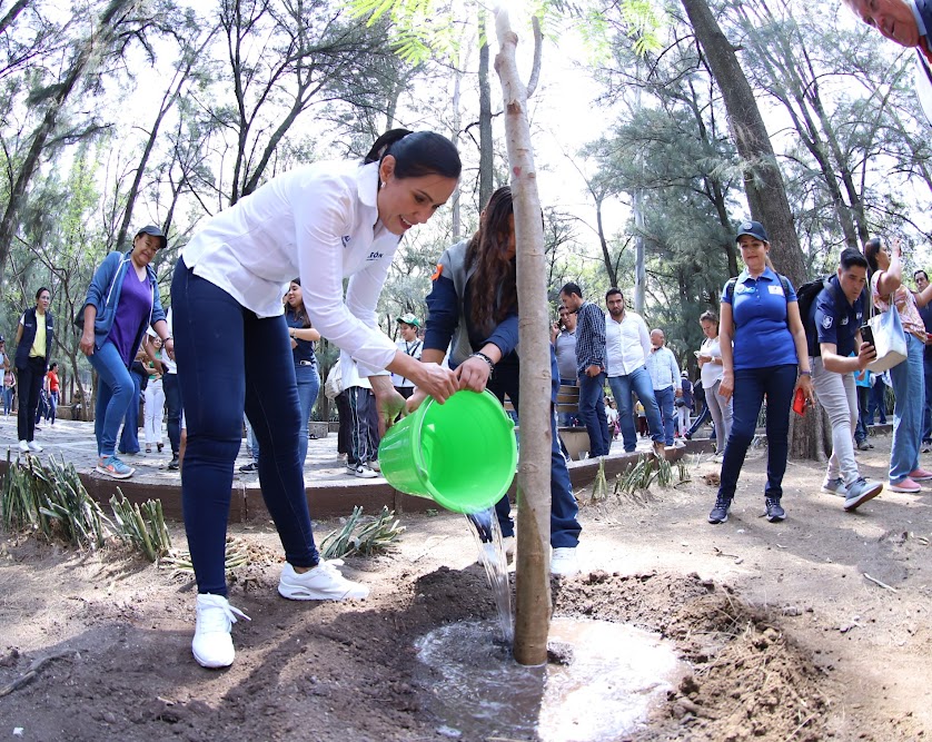 Encabeza Ale reforestación en el Zoo León