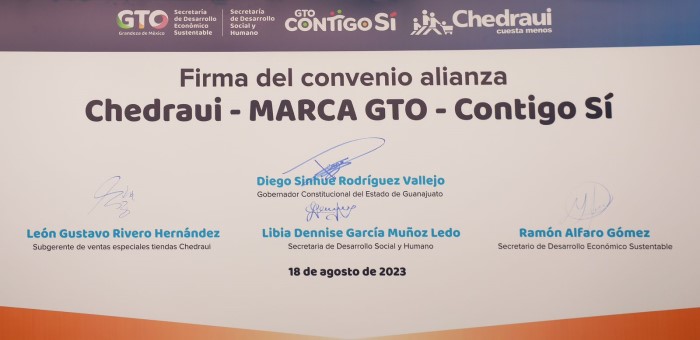 Marca GTO y Contigo Sí llegan a Chedraui