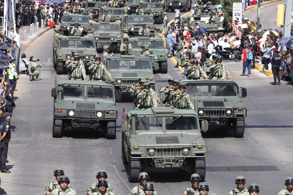 Muestra desfile de León fuerza de protección