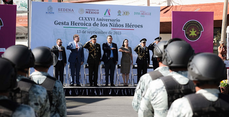 Conmemoran el 176 aniversario de la gesta histórica de los Niños Héroes de Chapultepec