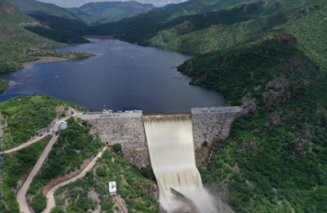 Vigilan flujo de agua en presa El Realito