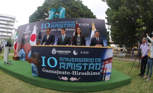 Hiroshima y Guanajuato celebran 10 años de amistad