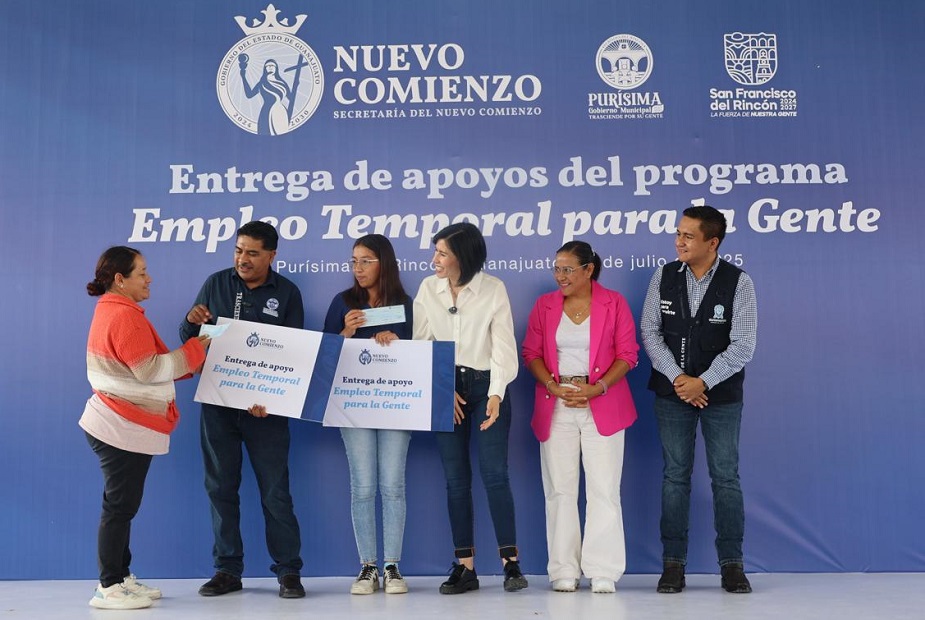 Entregan pagos del programa de Empleo Temporal