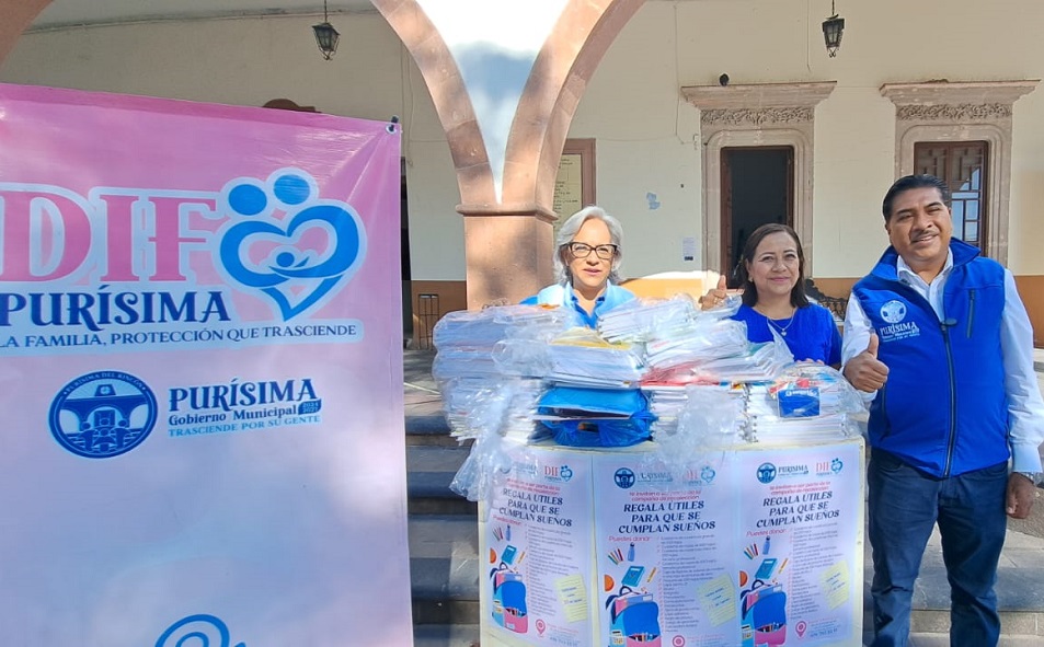 Recolecta Purísima útiles para donar a estudiantes