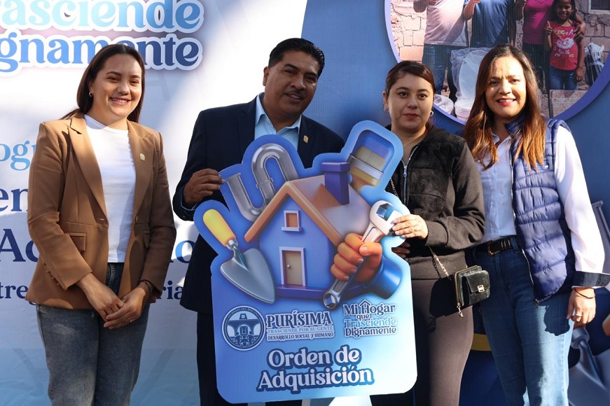 Apoya Purísima mejoramiento de vivienda