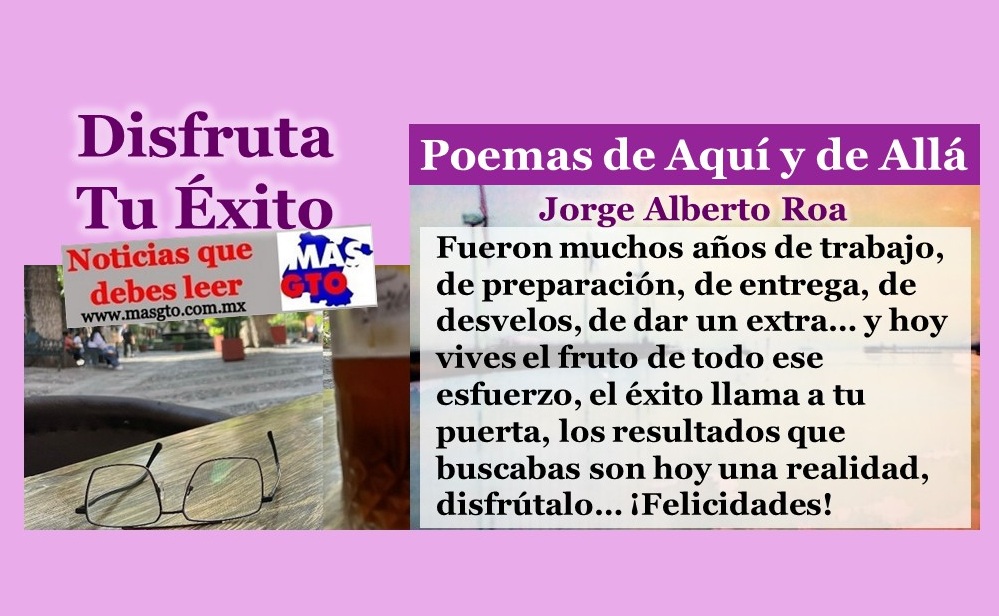 Disfruta tu éxito Disfruta tu éxito