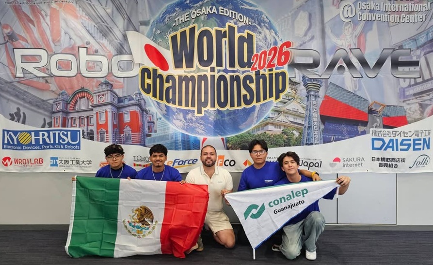Gana CONALEP Guanajuato 1er lugar en mundial de robótica
