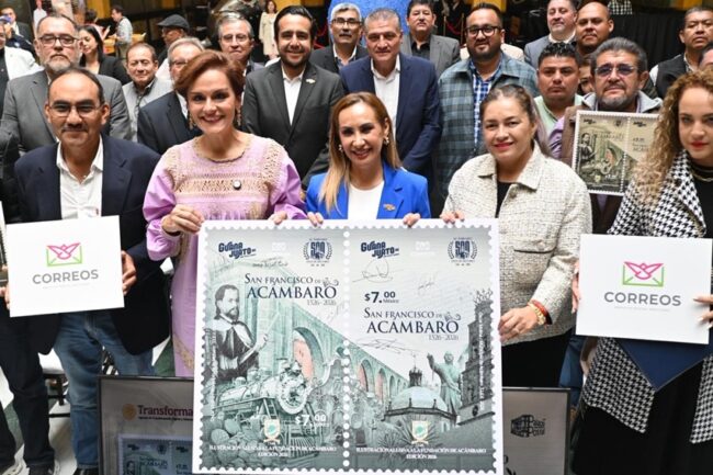 Estampilla Postal Aniversario Acámbaro 500 Años Guanajuato